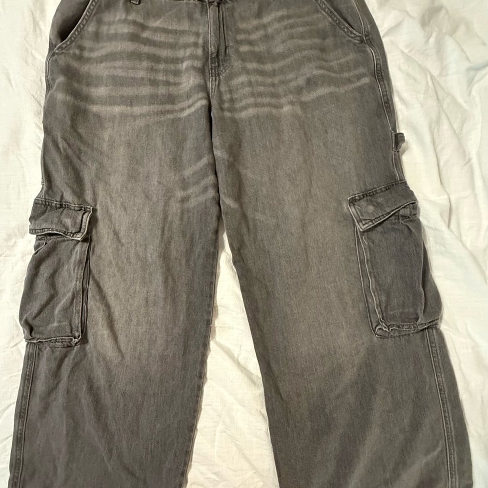Wild Fable Women's Charcoal Cargo Pants